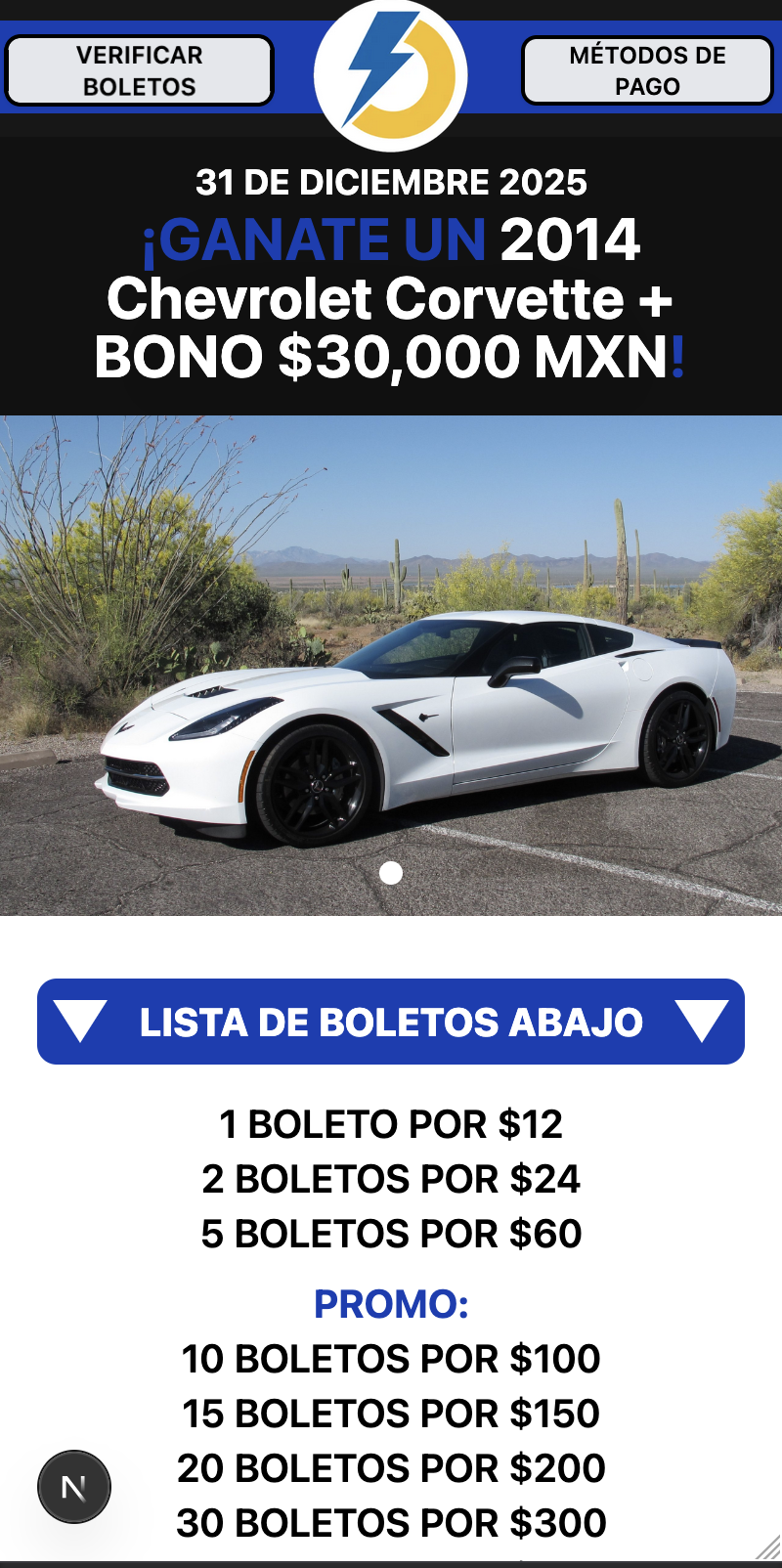 Lista de boletos en móvil